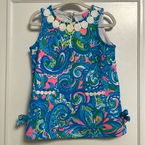 Lilly Pulitzer 18-24 months knit shift dress in Seabreeze Blue Hey Gull Friend